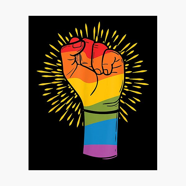 Item preview, Power Fist Gay Pride Social Justice Equality Lgbt Q Ally designed and sold by nancyholly.