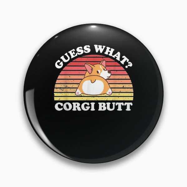 Item preview, Guess What Corgi Butt Corgi Dog Dad Mom Retro Gift designed and sold by tolivia.