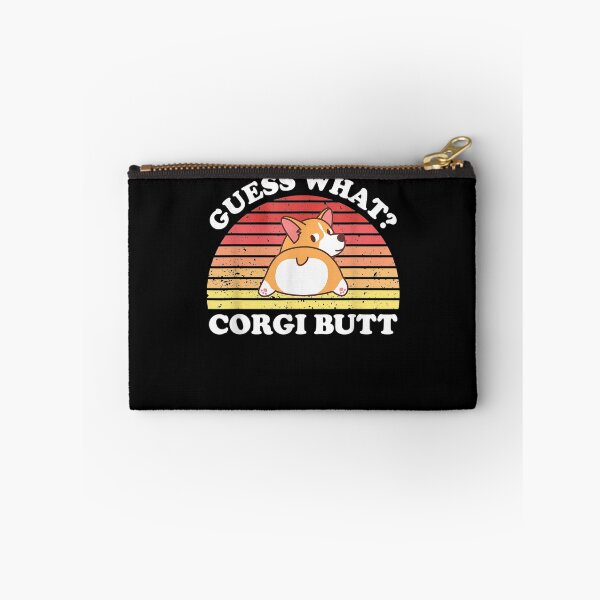 Artikelvorschau, Ratet mal, was Corgi Butt Corgi Hund Papa Mama Retro Geschenk entworfen und verkauft von tolivia.