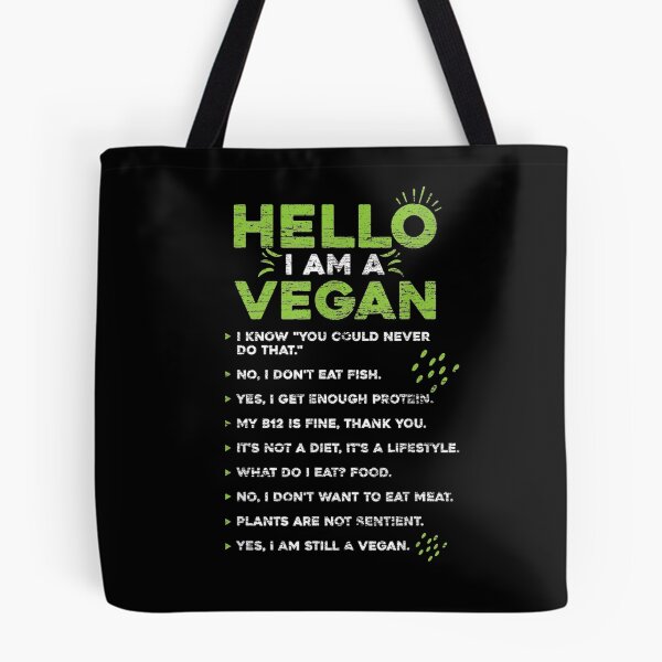 Item preview, Hello Im A Vegan designed and sold by tolivia.