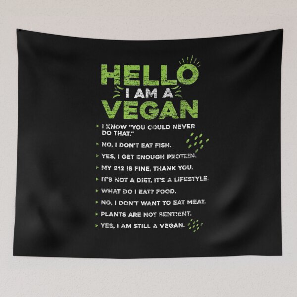 Item preview, Hello Im A Vegan designed and sold by tolivia.