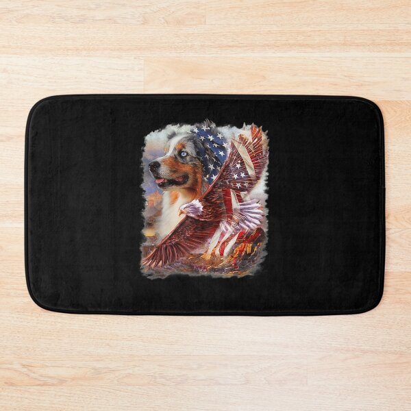 Item preview, Australian Shepherd American Patriot designed and sold by nancyholly.