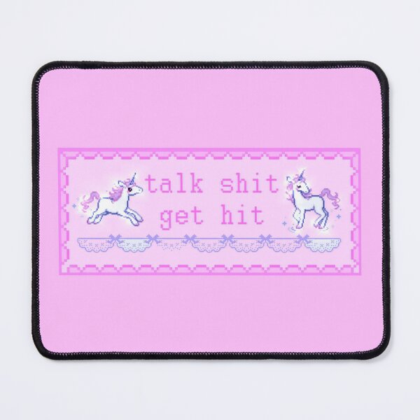 Item preview, Talk Shit Get Hit (Pink) designed and sold by Dolls X Beauty.