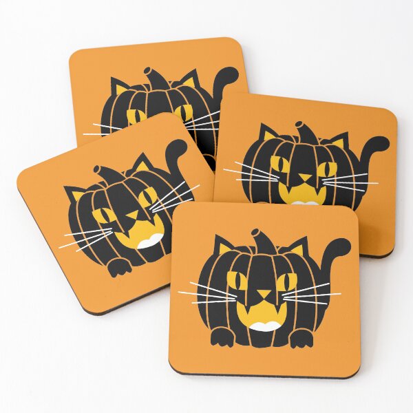 Item preview, pumpkin cat designed and sold by DIDAKU.