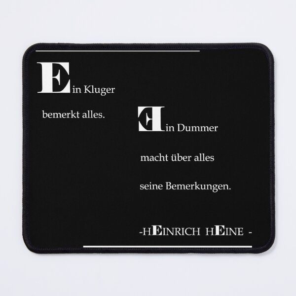 Item preview, A wise man notices everything, a fool makes a comment on everything - Poet Heinrich Heine Reading Quote - Inspiring Literature Quote / Smart Sayings / Avoid Conflict Tips designed and sold by sthNnth.