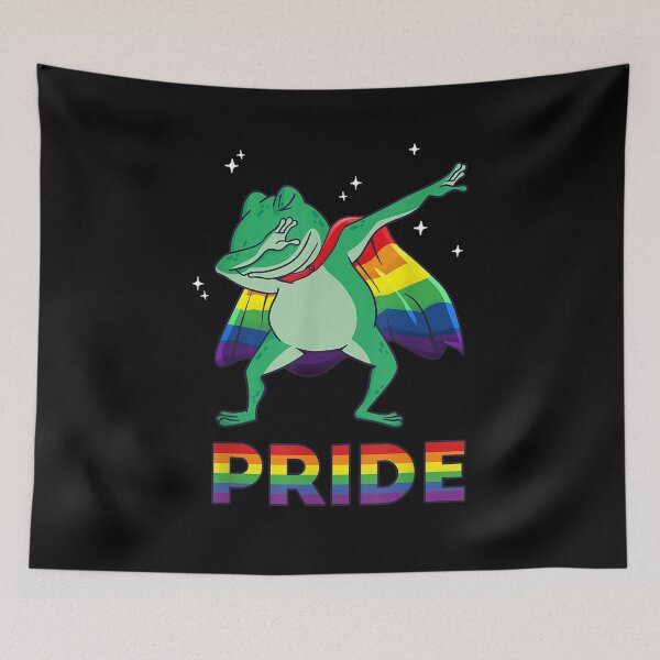 Item preview, Frog Lgbtq Rainbow Flag Gay Lesbian Pride Ally designed and sold by nancyholly.