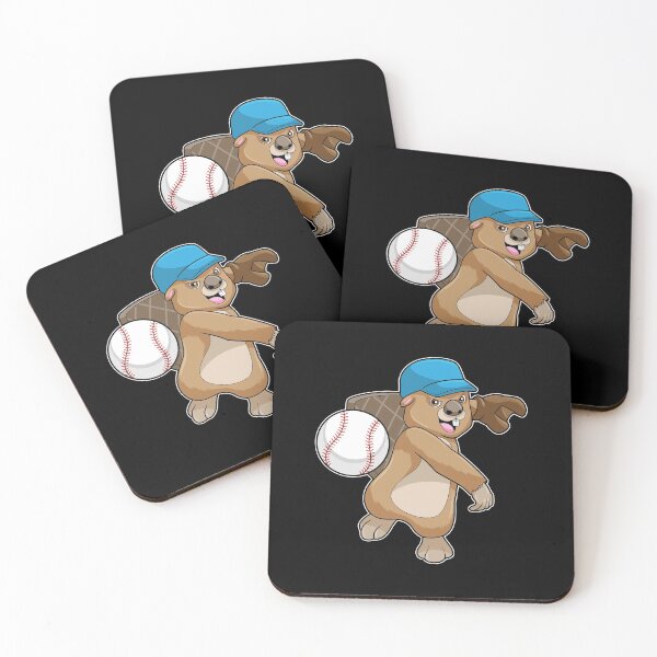 Item preview, Beaver at Baseball Sports with Cap designed and sold by Snabdesign84.