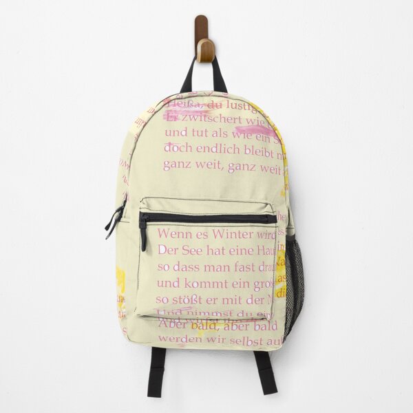 Item preview, When Winter Comes - Children's Poem by Christian Morgenstern x Swimming Penguin x German Poem Font Play - Nursery Rhyme German Literature Classic designed and sold by sthNnth.
