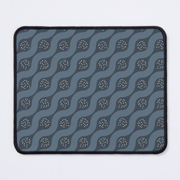 Item preview, Blue Wavy Line With Markings designed and sold by KeksWorkroom.