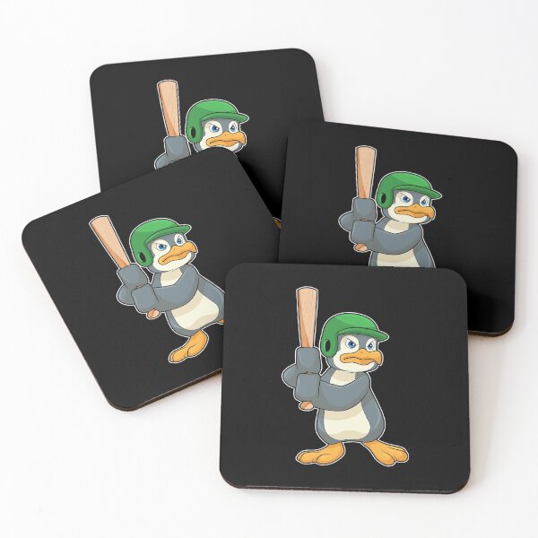 Item preview, Penguin at Baseball with Baseball bat & Helmet designed and sold by Snabdesign84.