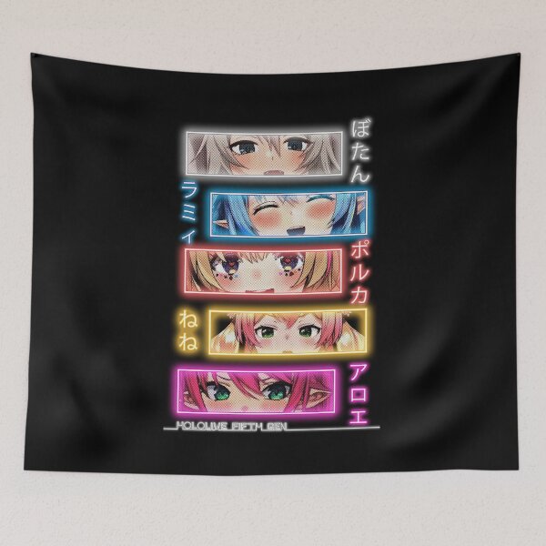 Item preview, Hololive 5th Gen Neon Botan, Lamy, Polka Nene, Aloe designed and sold by TonaPlancarte.