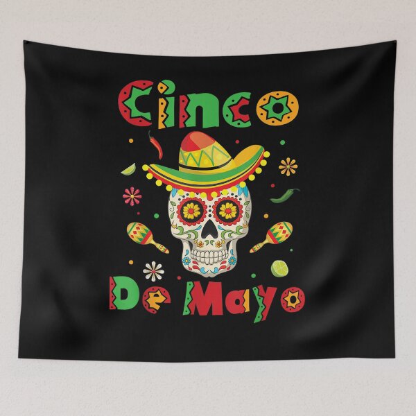Item preview, Cinco De Mayo Sugar Skull Mexican Fiesta Taco designed and sold by tolivia.