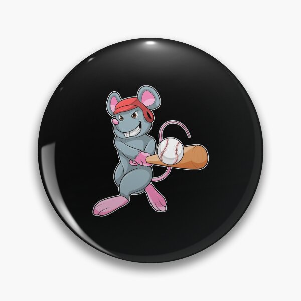 Item preview, Rat at Baseball with Baseball bat & Helmet designed and sold by Snabdesign84.