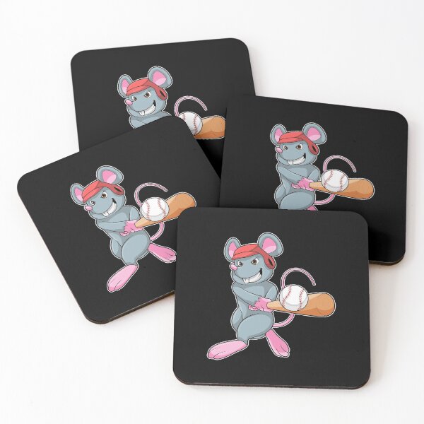 Item preview, Rat at Baseball with Baseball bat & Helmet designed and sold by Snabdesign84.