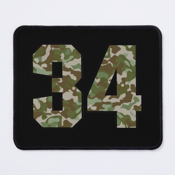 Item preview, Army Camouflage Number Thirty-Four Soldiers Lucky Number 34 designed and sold by Urosek.