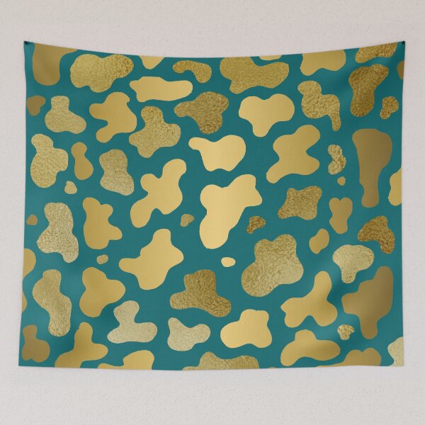 Item preview, Golden cow print designed and sold by LenasScribbles.