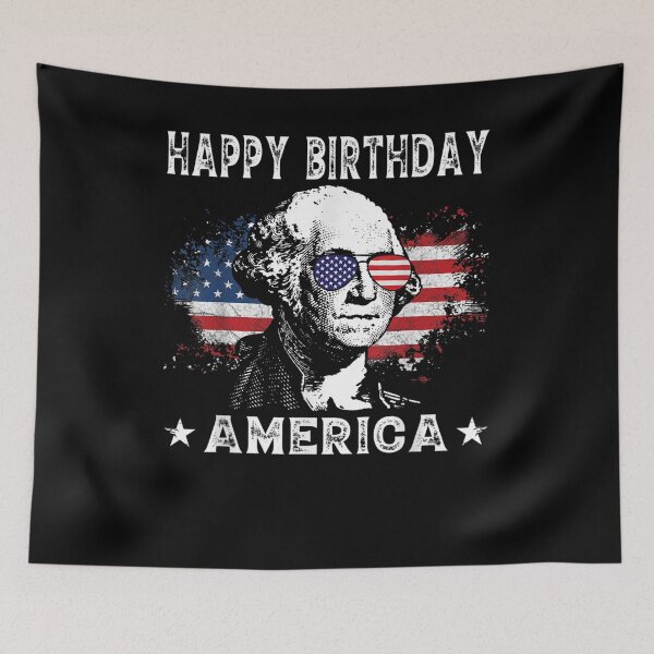 Item preview, Happy Birthday America 4th Of July George Washington designed and sold by tolivia.