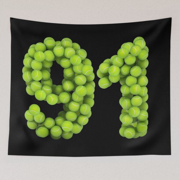 Item preview, Tennis Player Number 91 - Tennis Sports ninety-one Game Set Match 91 designed and sold by elhefe.