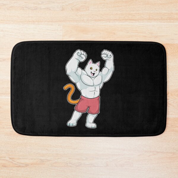 Item preview, Cat Bodybuilder Bodybuilding Sports designed and sold by Snabdesign84.