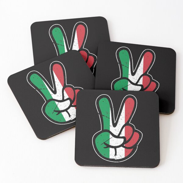 Item preview, Peace Sign Vintage Italy Flag designed and sold by designandclouds.