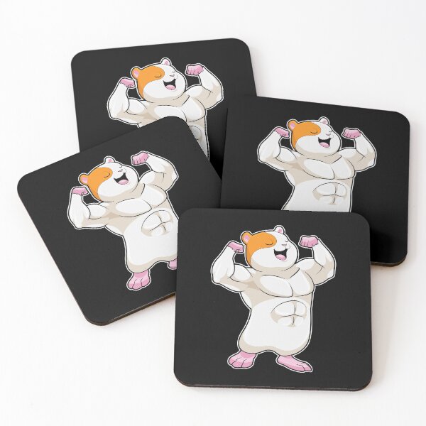 Item preview, Hamster as Bodybuilder with big Muscles designed and sold by Snabdesign84.