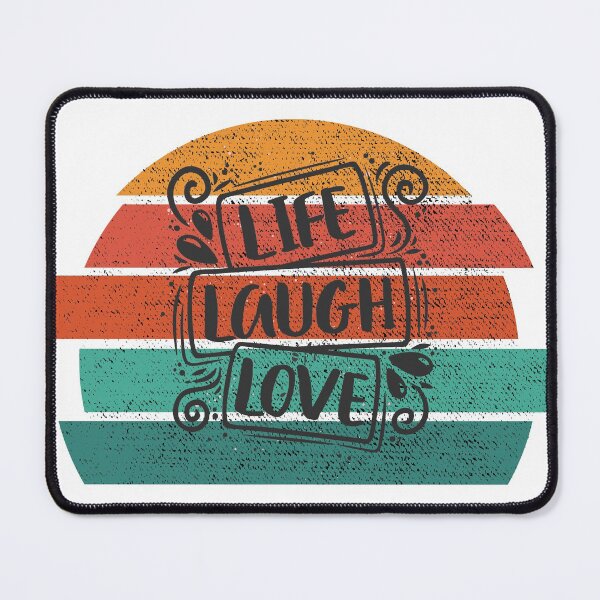 Item preview, Life Laugh Love Retro Vintage Print  designed and sold by HStudioPrints.