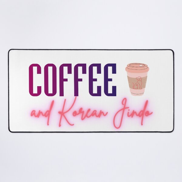 Item preview, Coffee and Korean Jindo | Gradient Colors designed and sold by Mintminz.