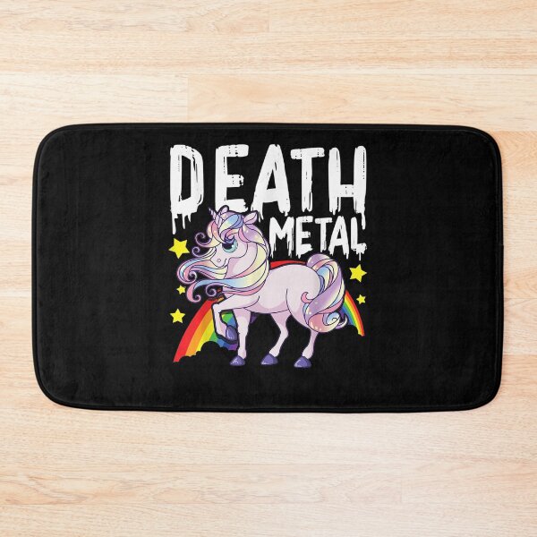 Item preview, Unicorn Death Metal Concert Rocker Rainbow Goth Head Banger designed and sold by tolivia.