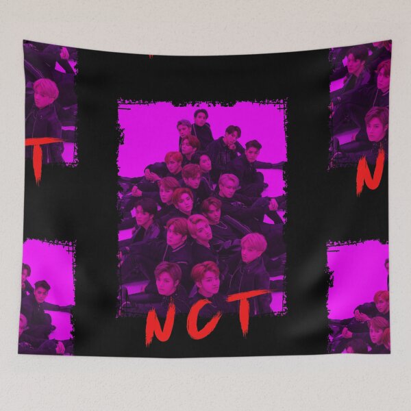 Item preview, NCT Kpop Group Members Purple Korean Kpop RGB Color Design designed and sold by Piosenka Art.