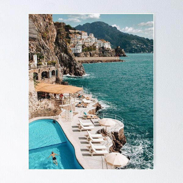 Swimming Pool, Blue Water, Summer Vibe Poster for Sale by Doki Doki