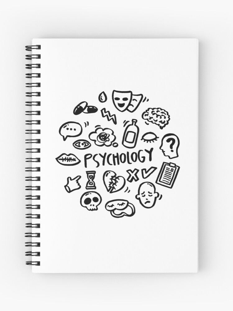Cuaderno de espiral «psicología Doodle» de umelarts | Redbubble