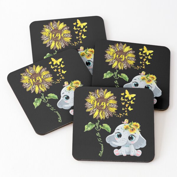 Item preview, Blessed To Be Called Gigi Leopard Sunflower Elephant designed and sold by robinxam.