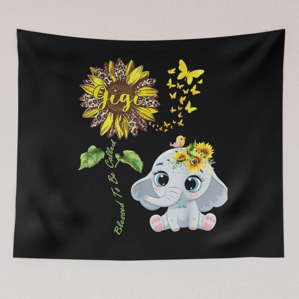 Item preview, Blessed To Be Called Gigi Leopard Sunflower Elephant designed and sold by robinxam.