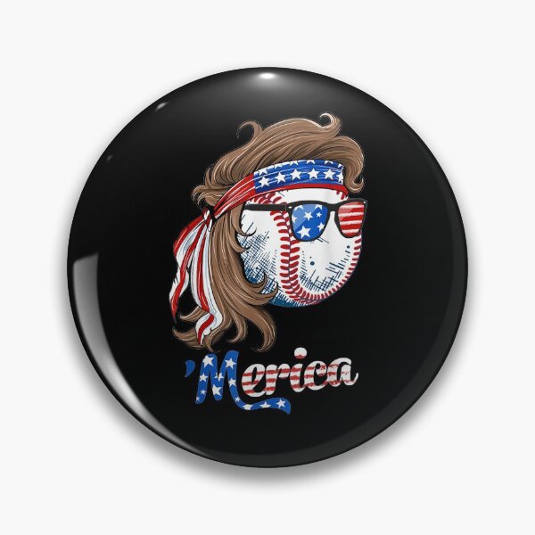 Item preview, Baseball Mullet 4th Of July American Flag Merica Fathers Day designed and sold by robinxam.