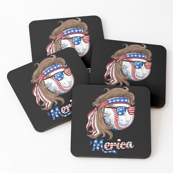 Item preview, Baseball Mullet 4th Of July American Flag Merica Fathers Day designed and sold by robinxam.