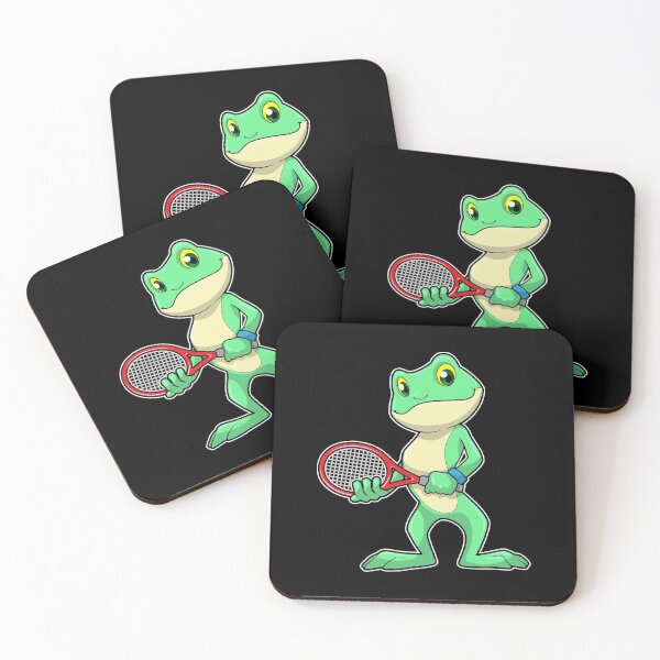Item preview, Frog at Tennis with Tennis racket designed and sold by Snabdesign84.