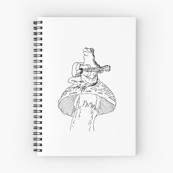 Item preview, Cottagecore Goblincore Frog Aesthetic Guitar and Mushroom designed and sold by FalkDania.