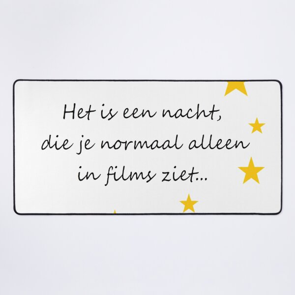 Het is een nacht Desk Mat