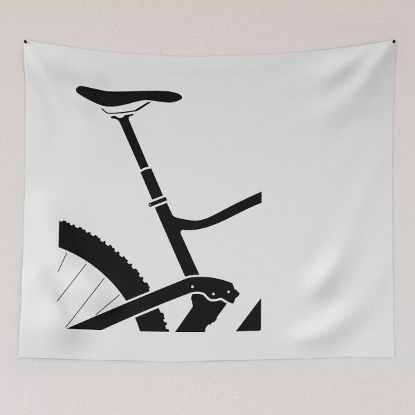 Item preview, Black Mountainbike Rear View designed and sold by RabeDesigns.