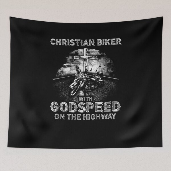 Item preview, With Godspeed On The Highway Christian Biker designed and sold by robinxam.