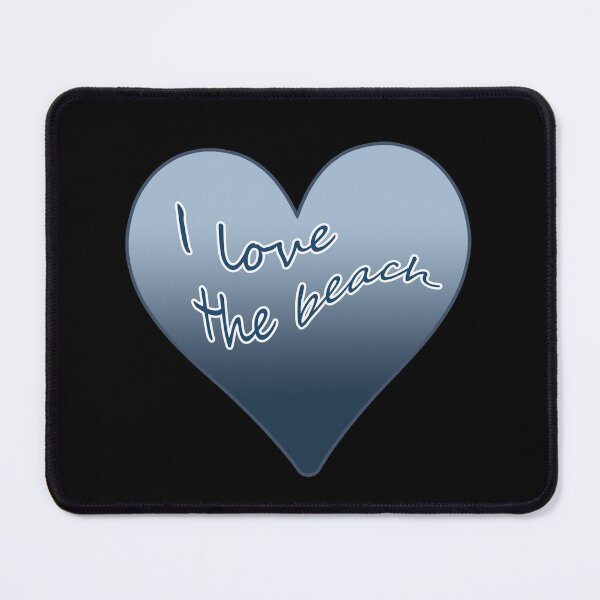 Item preview, I Love the Beach Blue Heart designed and sold by Beachy.