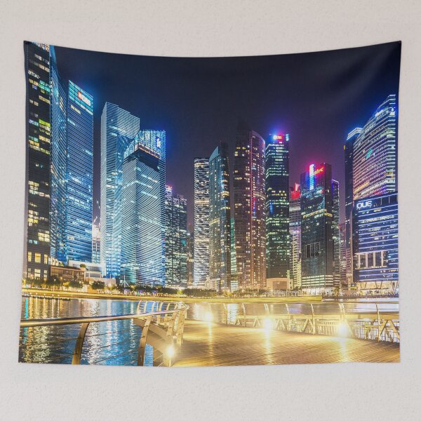 Item preview, singapore marina bay at night designed and sold by franckreporter.