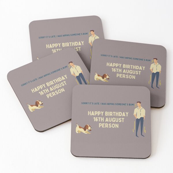 Item preview, perfect happy 16th august birthday design designed and sold by JimMacShirts.