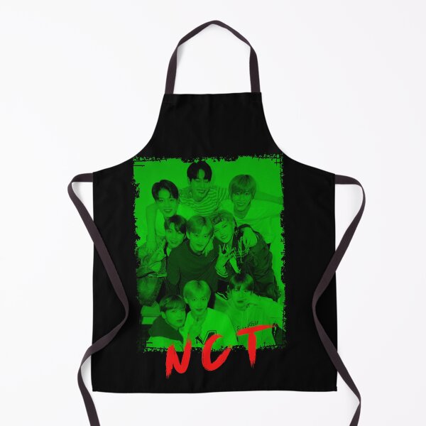 Item preview, NCT Kpop Group Members Green Korean Kpop RGB Color Design designed and sold by Piosenka Art.