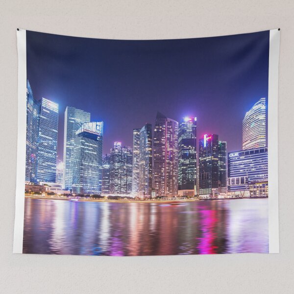 Item preview, singapore marina bay at night designed and sold by franckreporter.
