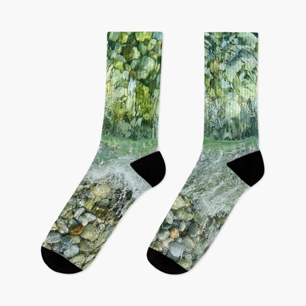 Item preview, A wave crashing in perfect clear sea water with round stone bottom designed and sold by yennyz.