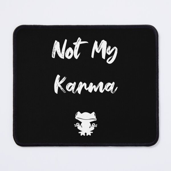 Item preview, Not My Karma Funny Meditating Frog designed and sold by Bluepress.