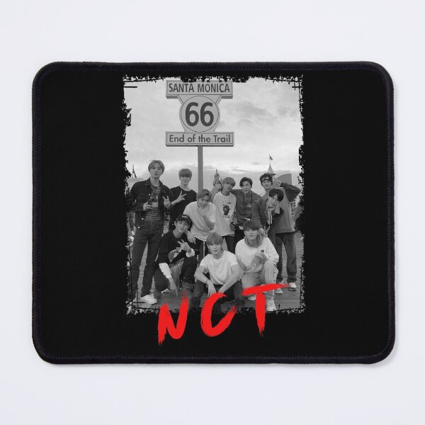 Item preview, NCT Kpop Group Members black and white Korean Kpop RGB Color Design designed and sold by Piosenka Art.