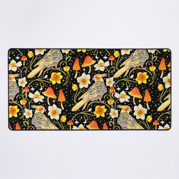 Item preview, Magical parrots with mushrooms - BLK designed and sold by janeferwong.