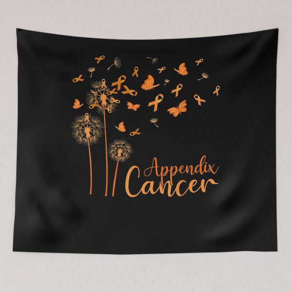 Item preview, Butterfly Dandelion Appendix Cancer Awareness Flower Believe designed and sold by robinxam.